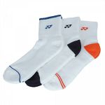 Yonex Socks 19173 Quarter 3-Pack Multicolor